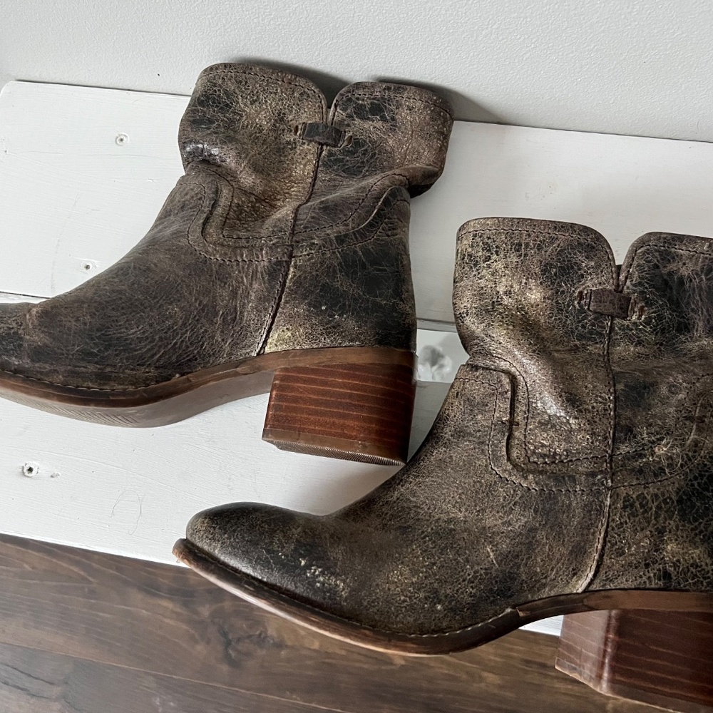 Diba True Booties, Size 7.5, Dark Charcoal Brown - Picture 4 of 7
